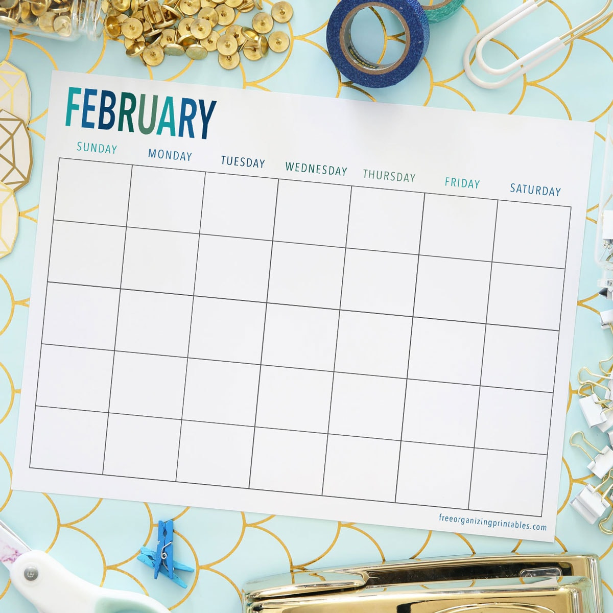 15+ Free Printable Calendars To Help Maximize Your Time intended for 3 Ring Binder Calendar Printable