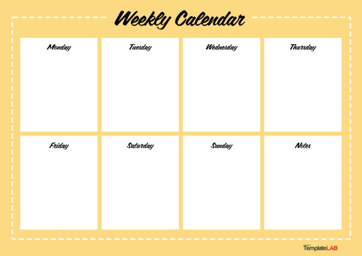 7 Day Printable Calendar