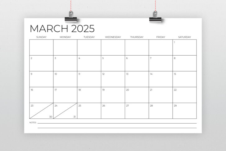 11×17 2025 Calendar Printable