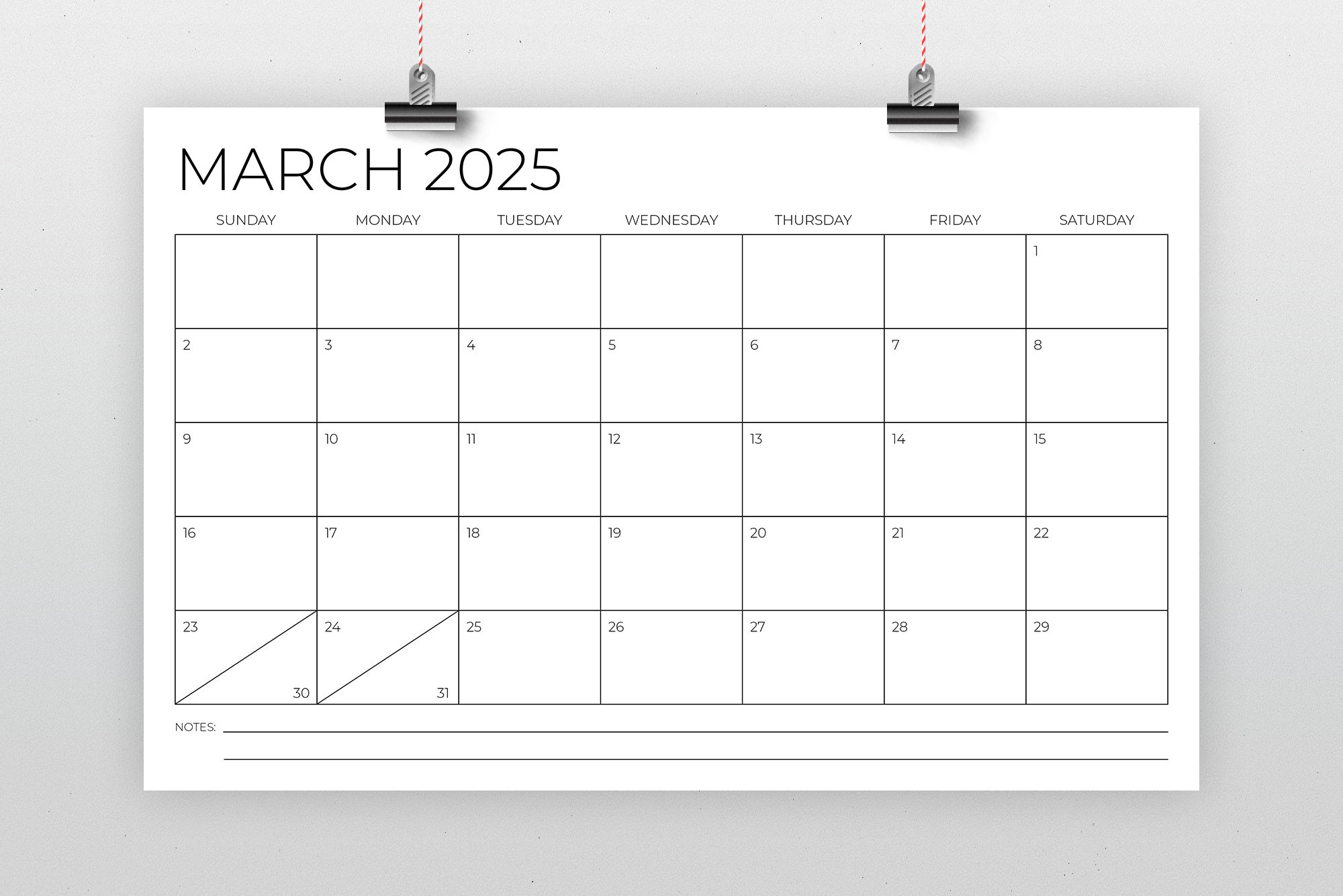 2025 11X17 Calendar Template Instant Download Thin Sans Serif Type intended for 11X17 2025 Calendar Printable