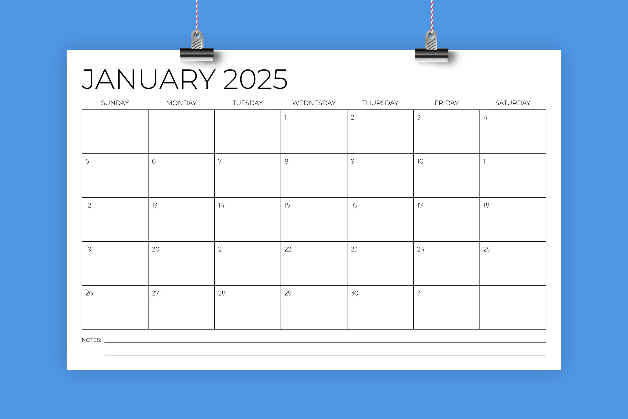 2025 11X17 Calendar Templaterunning With Foxes | Thehungryjpeg with 11 X 17 Printable Calendar 2025