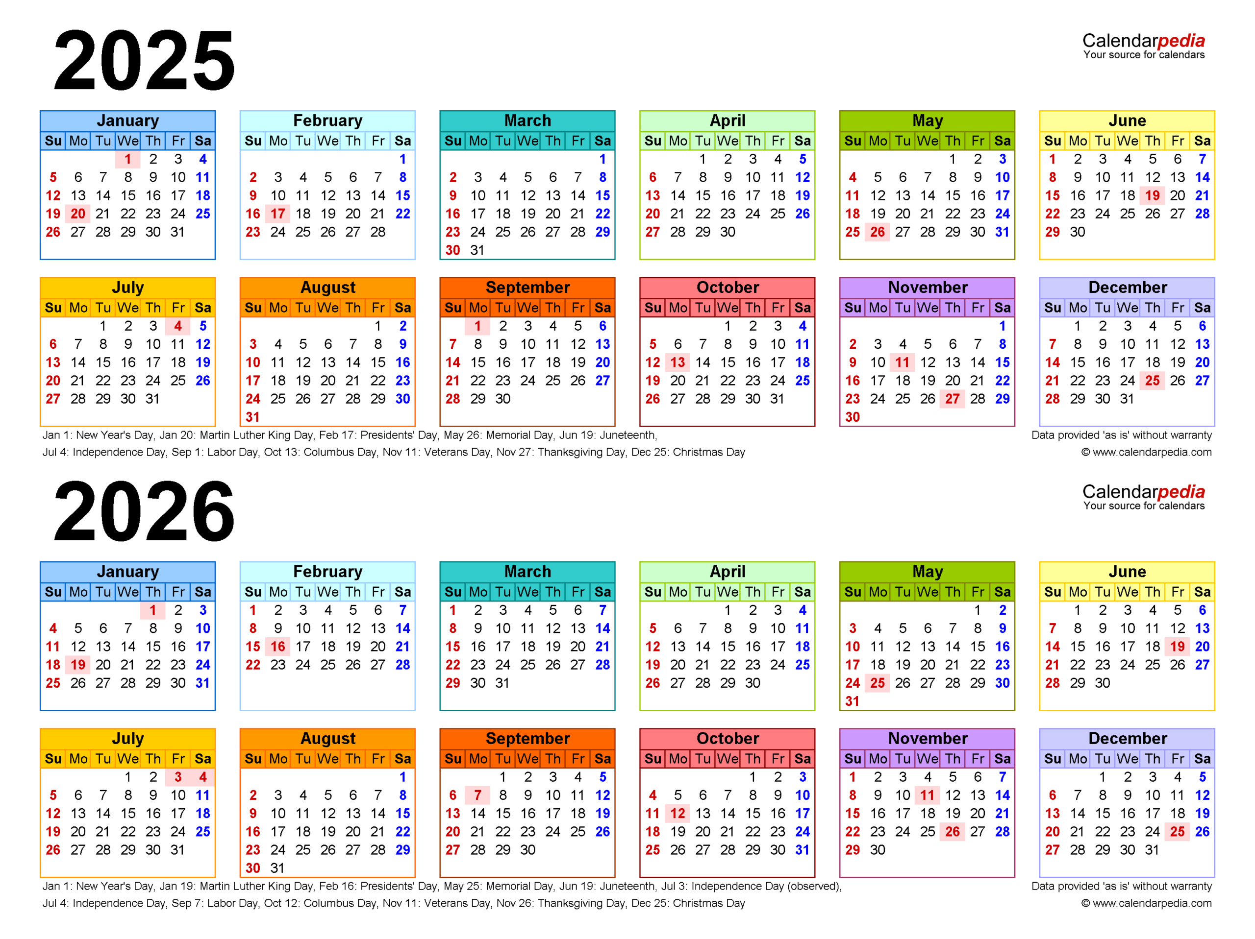 2025-2026 Two Year Calendar - Free Printable Pdf Templates intended for 2 Year Calendar 2025 and 2026 Printable