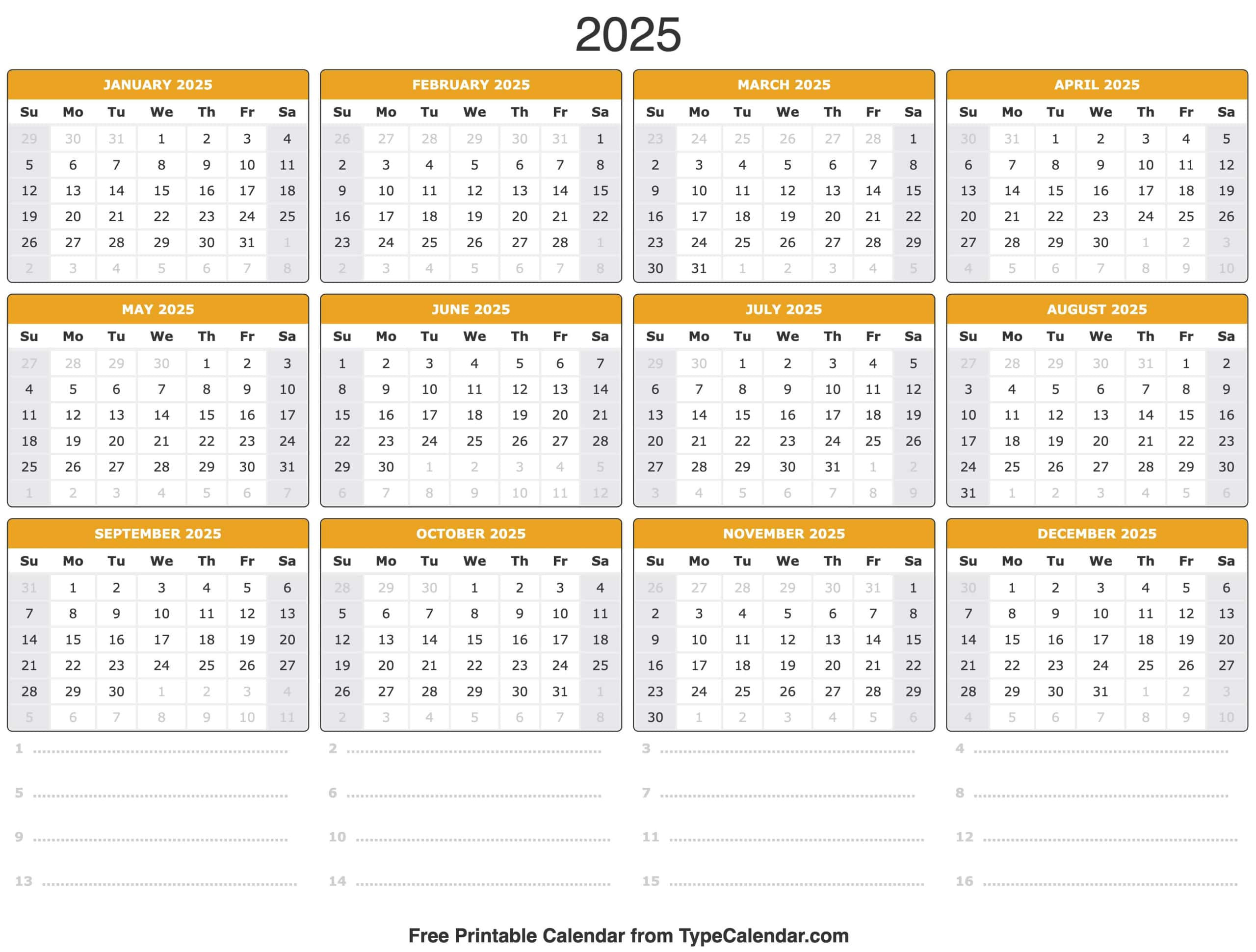 2025 Calendar - Printable Calendar 2025 With Holidays pertaining to Calendar 2025 and Weather Chart Printable