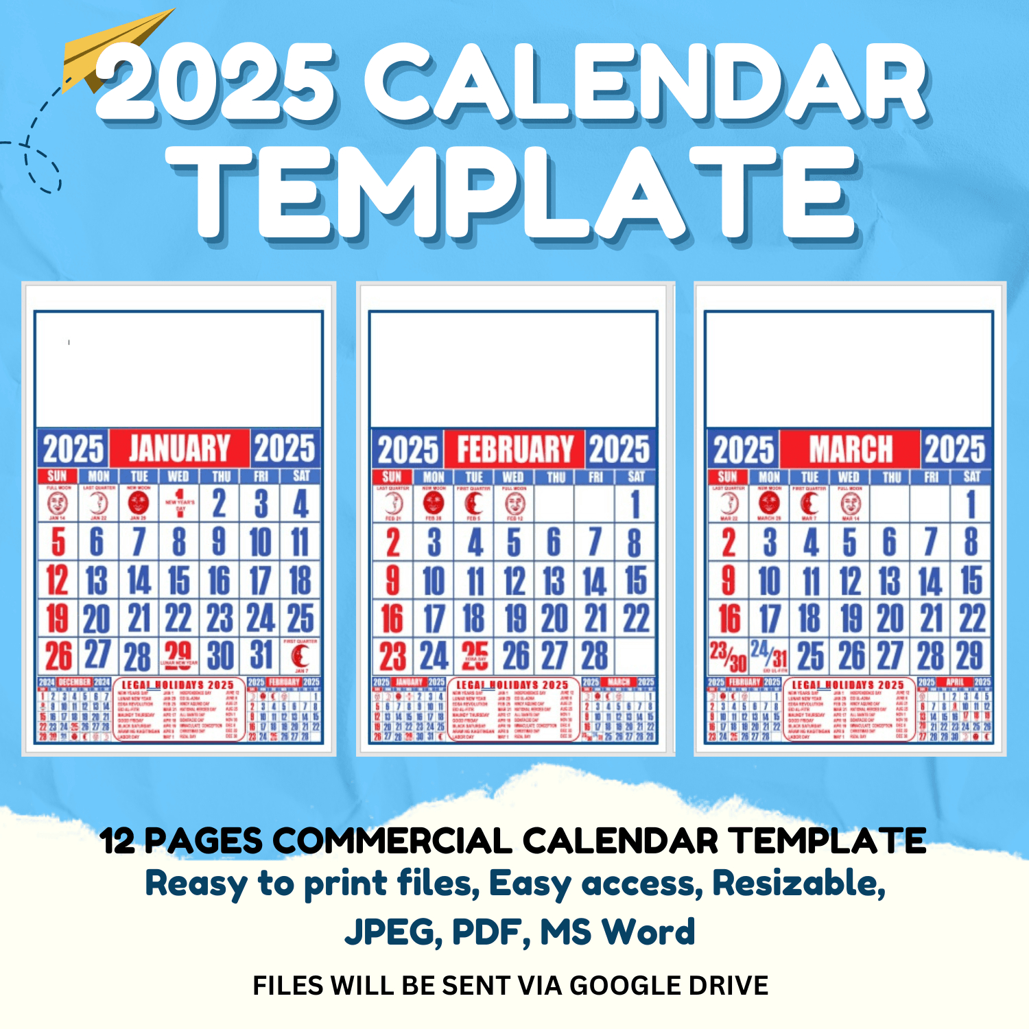 2025 Calendar Templatestheprintedpapershoppe - Raket.ph pertaining to 2025 Calendar Philippines With Holidays Printable