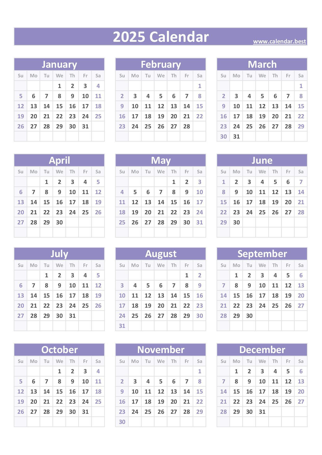 2025 Calendar With Week Numbers inside 2025 Calendar Portrait Printable