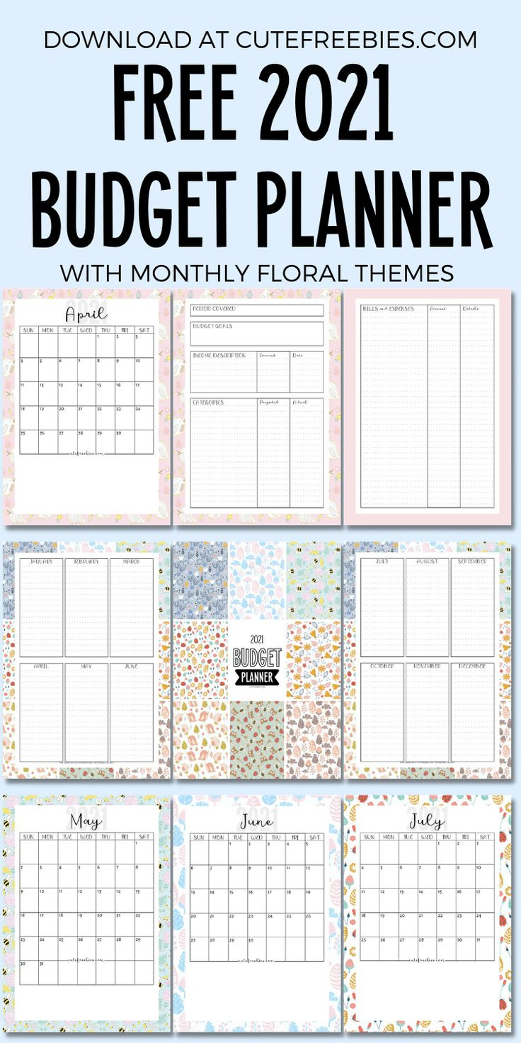 2025 Free Printable Monthly Budget Planner - Cute Freebies For You regarding Printable Monthly Budget Calendar 2025