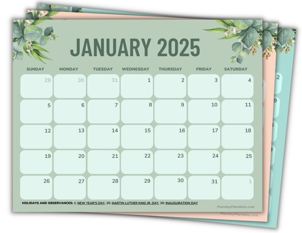 2025 Printable Calendars (56 Free Pdf Printables) inside Fun Printable Calendar 2025