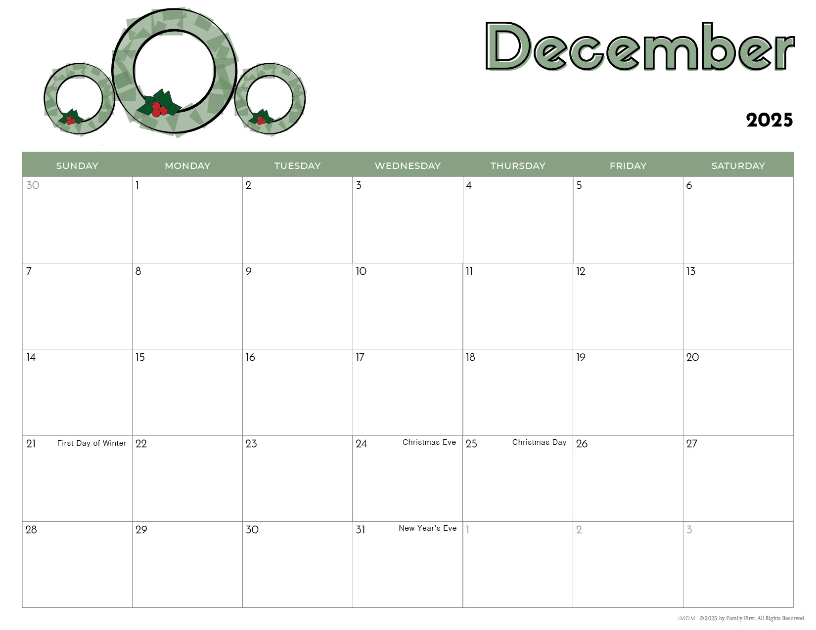 2025 Printable Calendars For Kids - Imom for Free Printable Children&amp;#039;S Calendar 2025