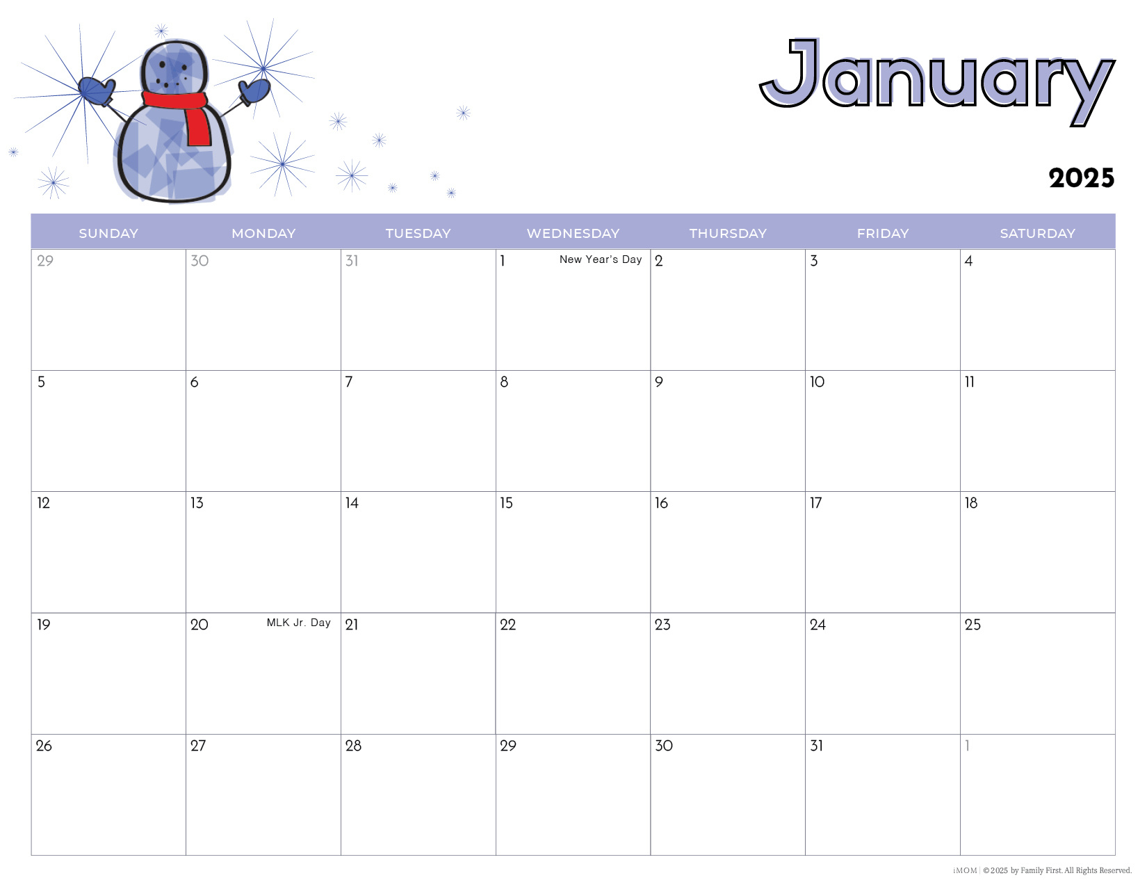 2025 Printable Calendars For Kids - Imom intended for Free Printable Children&amp;#039;S Calendar 2025