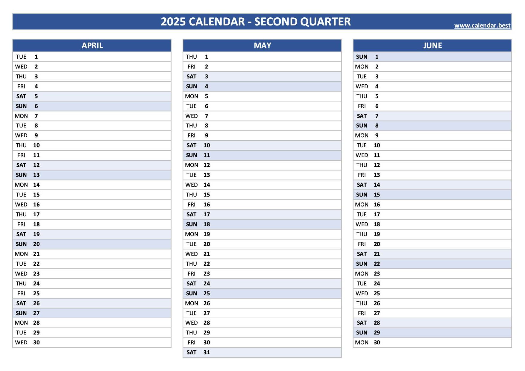 2025 Quarterly Calendar To Print inside 2025 Quarterly Calendar Printable