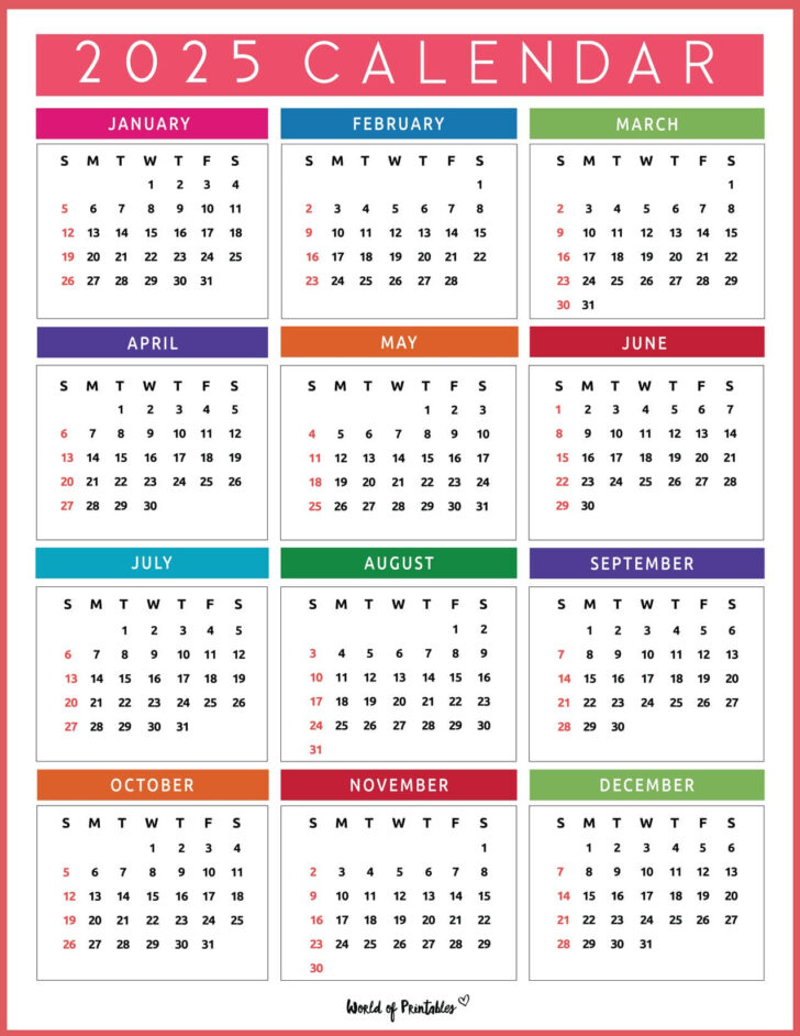 Calendar 2025 For Bills Printable