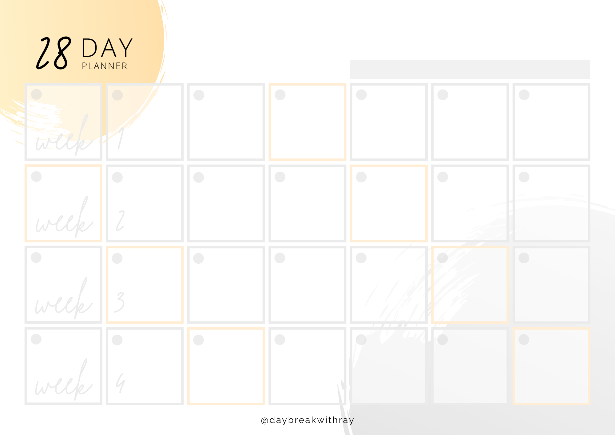 28-Day Planner: How To Plan Your Goal And Secure Your Success with 28 Day Calendar Printable