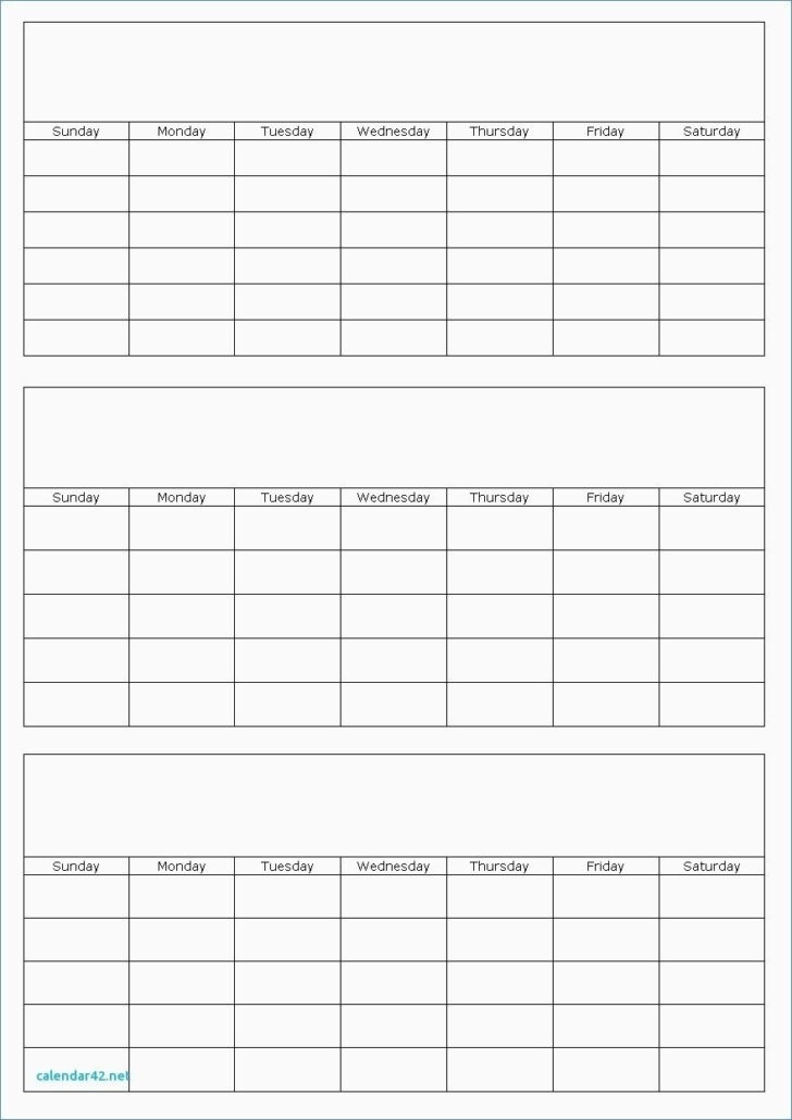 3 Month Printable Calendar