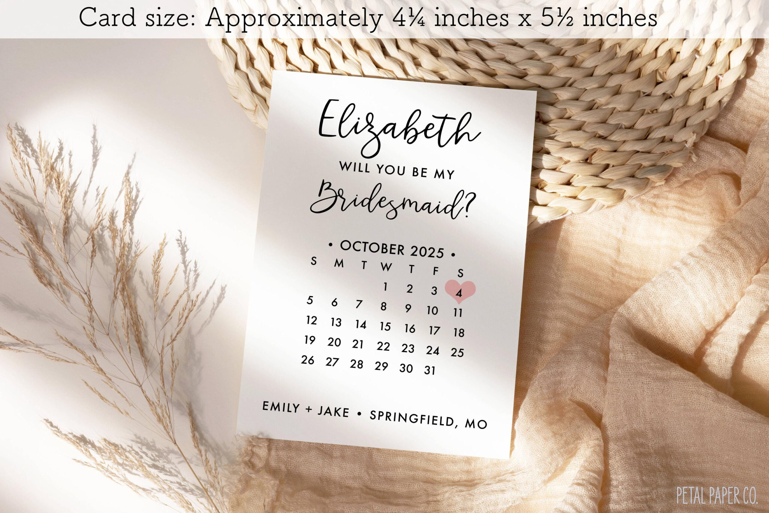 Bridesmaid Proposal Calendar, Save The Date, Bridesmaid Calendar regarding Bridesmaid Proposal Calendar 2025 Printable