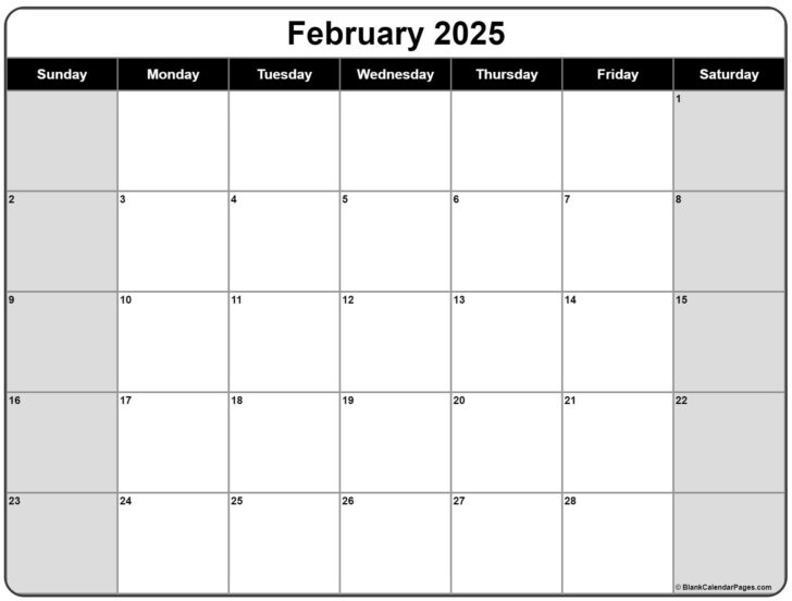 Free Calendar February 2025 Printable