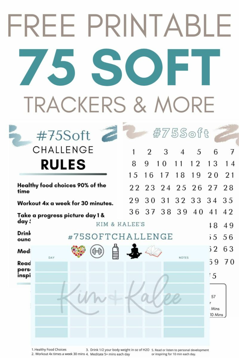 Free 75 Soft Printable Calendar, Worksheet &amp;amp; Template – 75 Soft throughout 75 Soft Challenge Printable Calendar