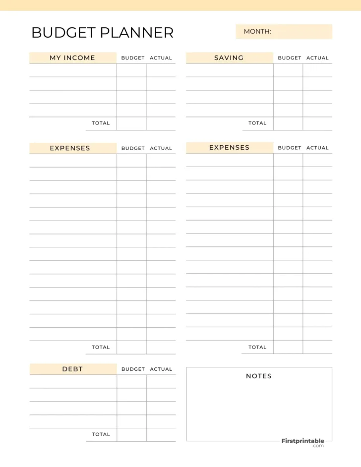 Free Printable Budget Calendar 2025