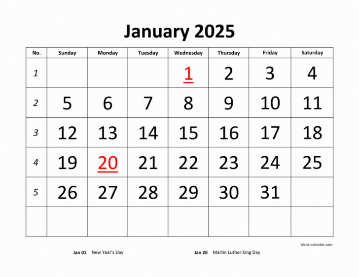 Free Printable Calendar Pages 2025