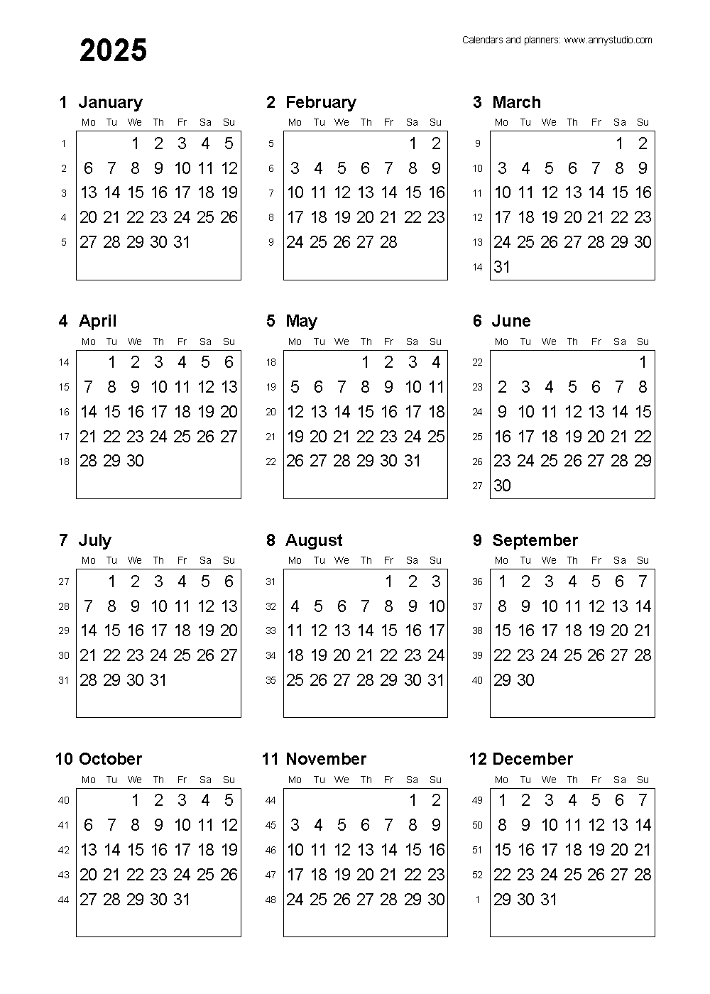 Free Printable Calendars And Planners 2025, 2026 And 2027 inside Two Week Calendar 2025 Free Printable