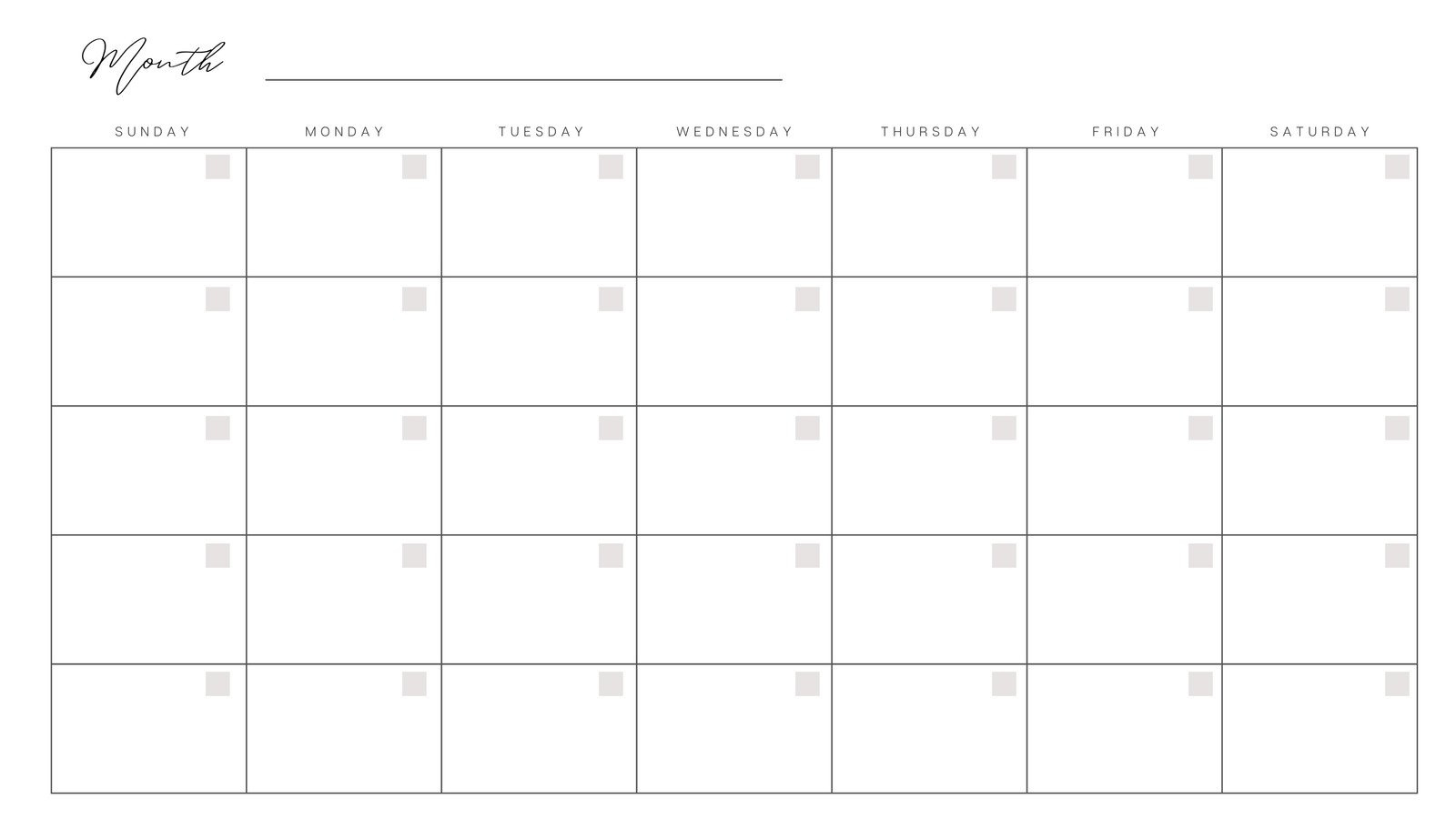 Free, Printable, Customizable Monthly Calendar Templates | Canva regarding Free Printable Monthly Calender