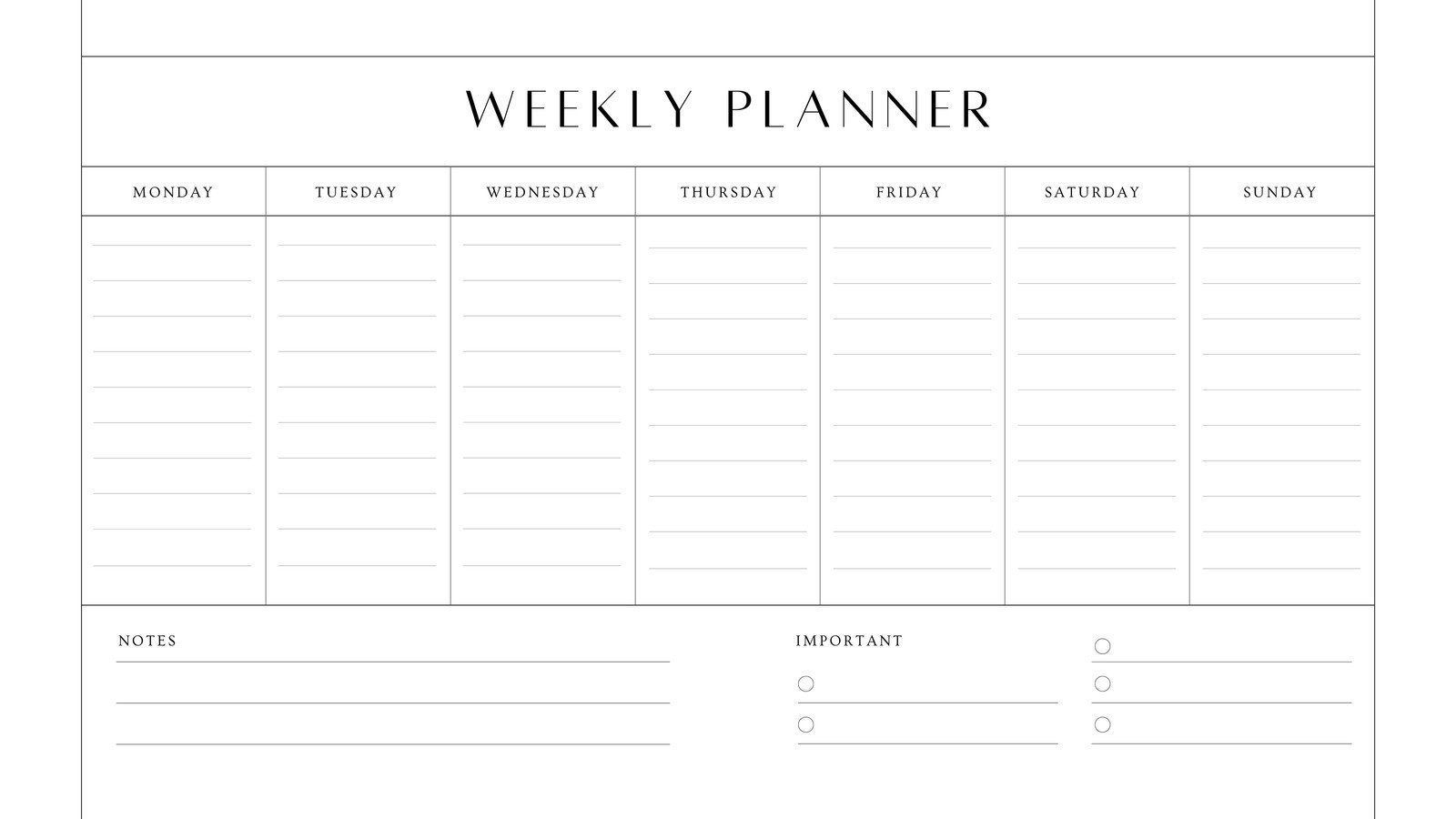 Free, Printable, Customizable Weekly Calendar Templates | Canva throughout 7 Day Printable Calendar