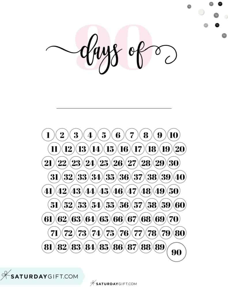 Habit Tracker Printable - 43 Cute &amp;amp; Free Printable Habit Trackers within 90 Day Countdown Calendar 2025 Printable