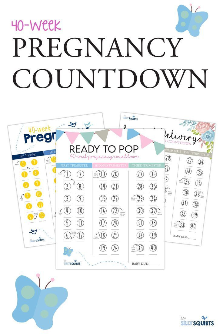 If You&amp;#039;Re Pregnant, You Need This Pregnancy Countdown for 40 Week Pregnancy Calendar Printable