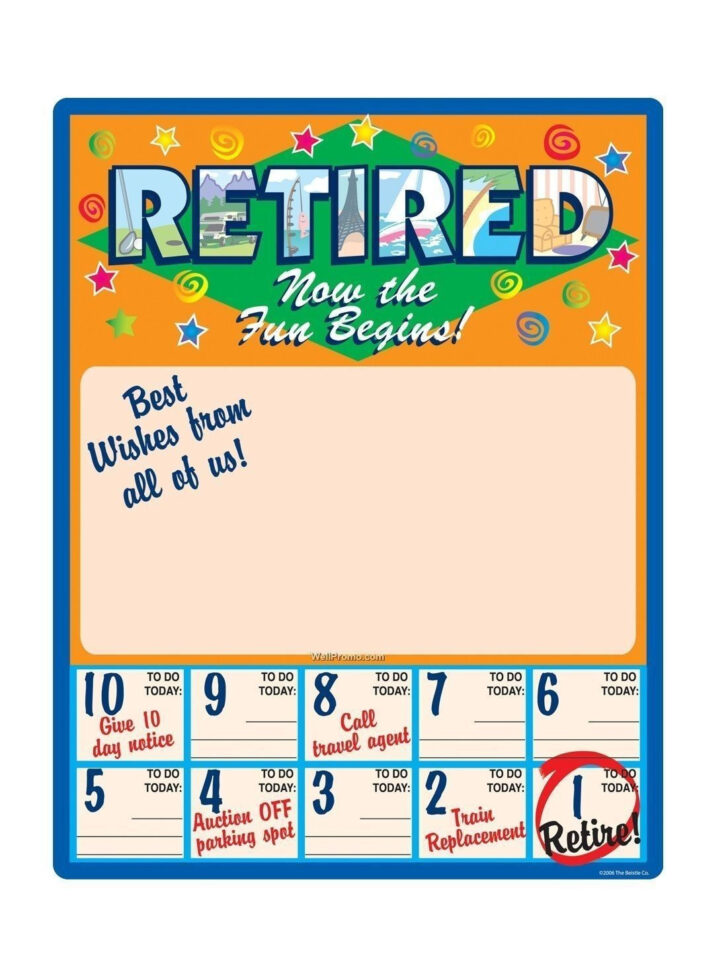 Retirement Countdown Calendar 2025 Printable