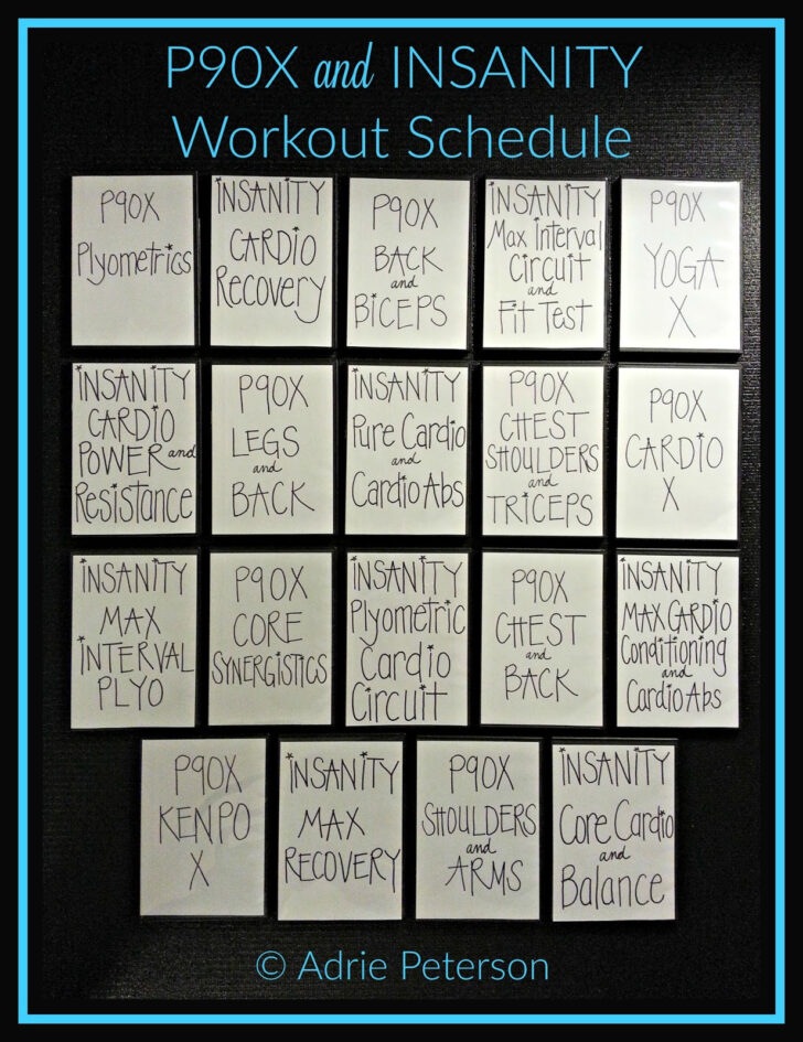 Insanity Workout Calendar 2025 Printable