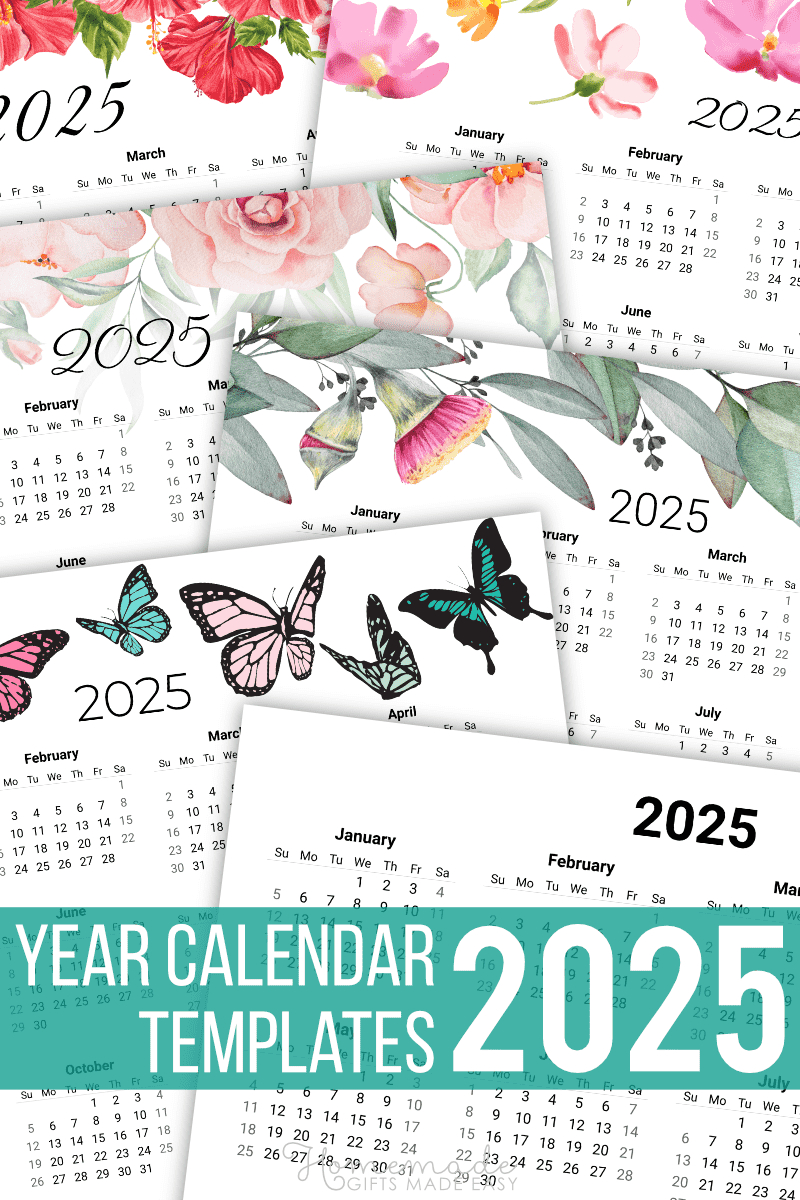 January 2025 Calendar Printable With Holidays intended for 2025 Printable Calendar Homemade Gifts Made Easy