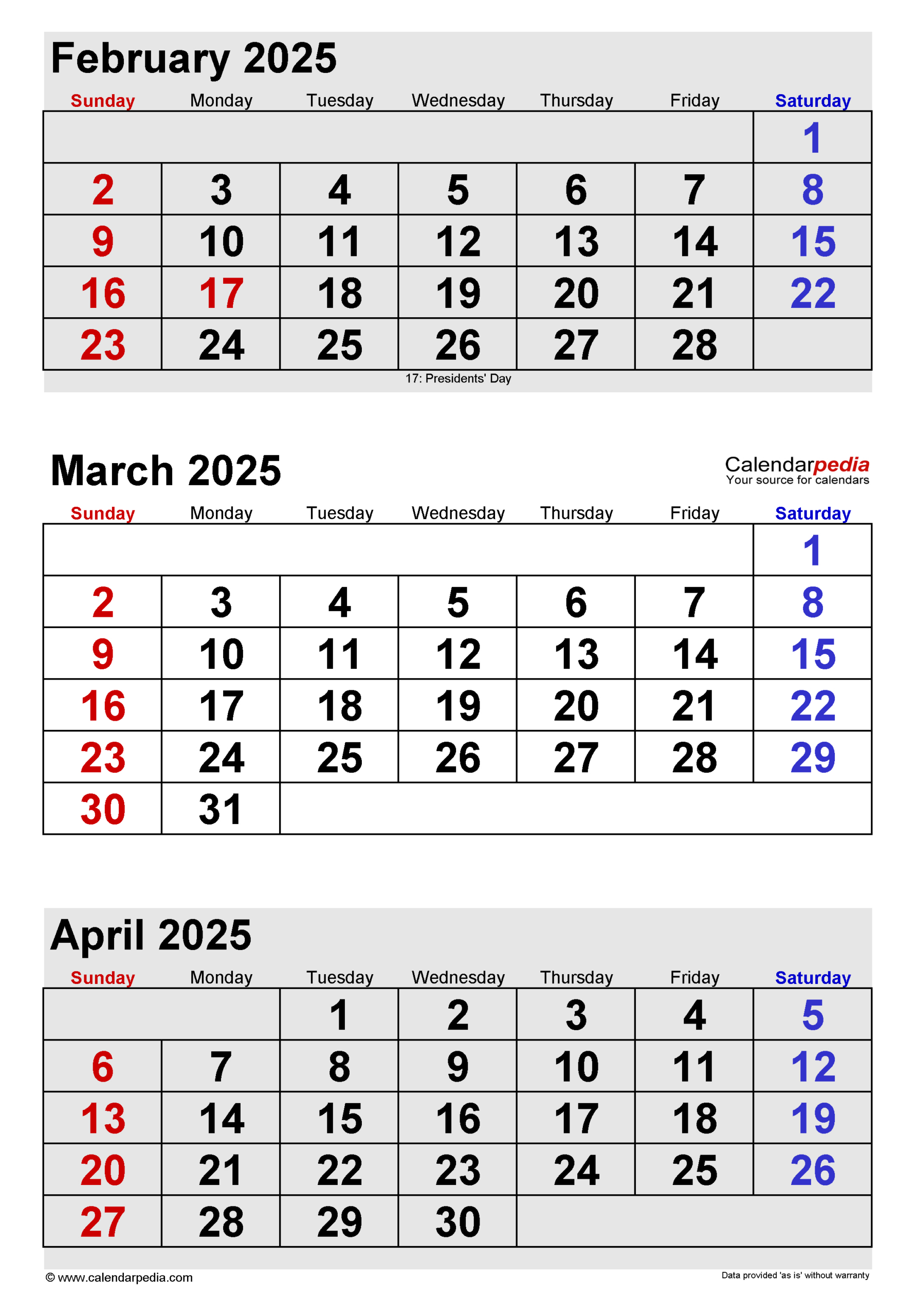 March 2025 Calendar | Templates For Word, Excel And Pdf pertaining to February March 2025 Calendar Printable