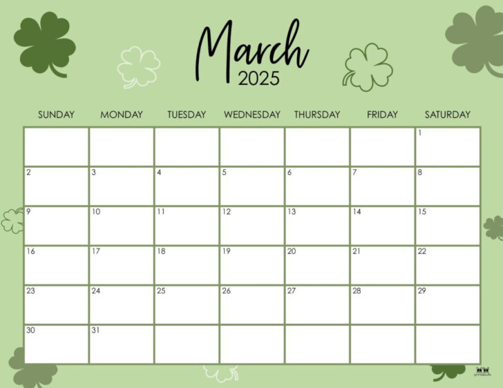 Printable March 2025 Calendar Free