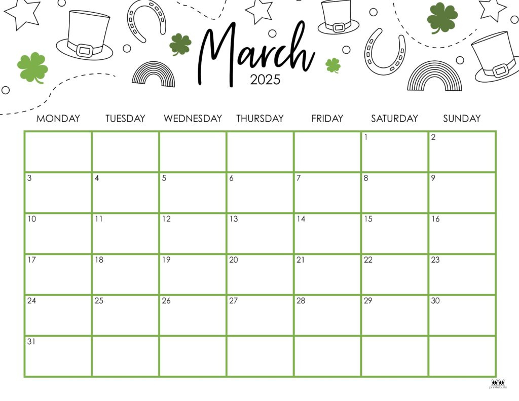 March 2025 Calendars - 107 Free Printables | Printabulls with regard to March 2025 Calendar Printable