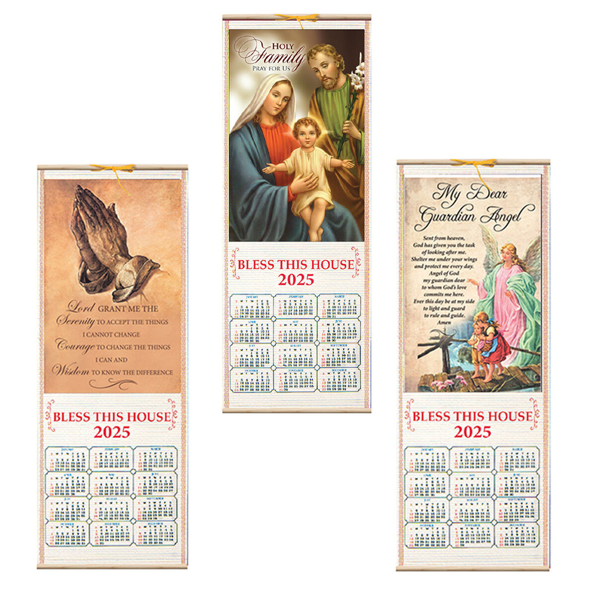 Religious Decorative Hanging Scroll 2025 Calendar - Choose Design within Advent Calendar 2025 Prayers Printable