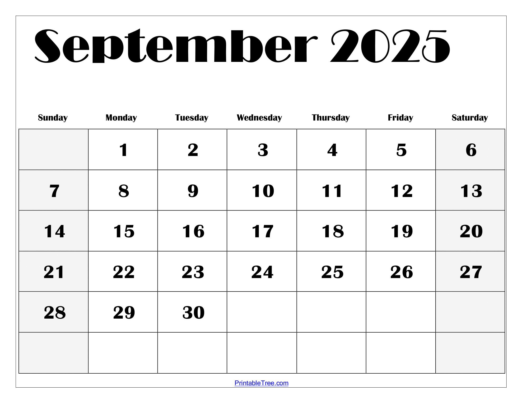 September 2025 Calendar Printable Pdf Template With Holidays in Printable Calendar Sept 2025