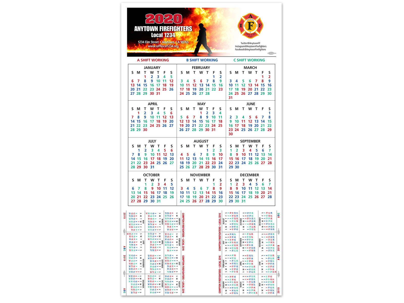 Shift Calendars — Firefighters Print &amp;amp; Design regarding Free Printable Firehouse Name Of The Day Calendar 2025