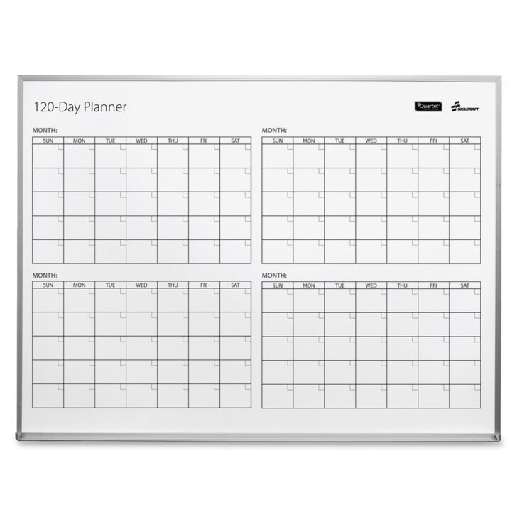 120 Day Calendar Printable