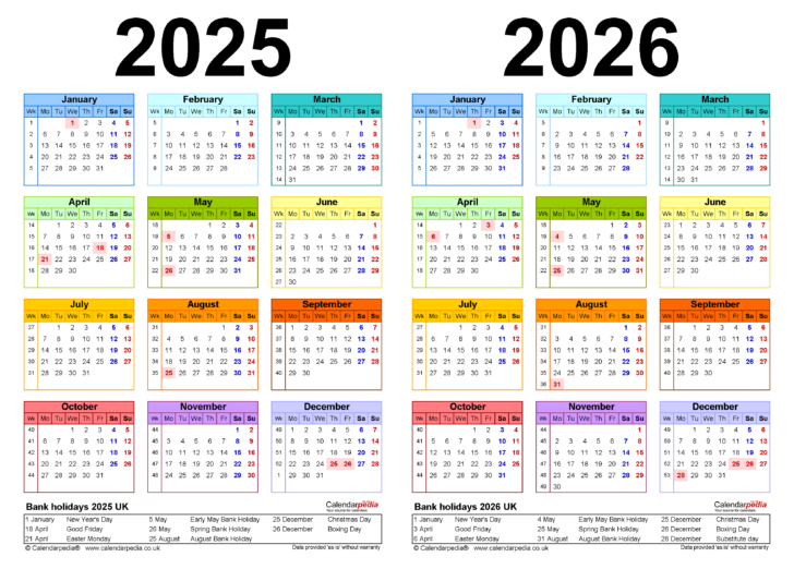 Calendar Printable 2025-2026