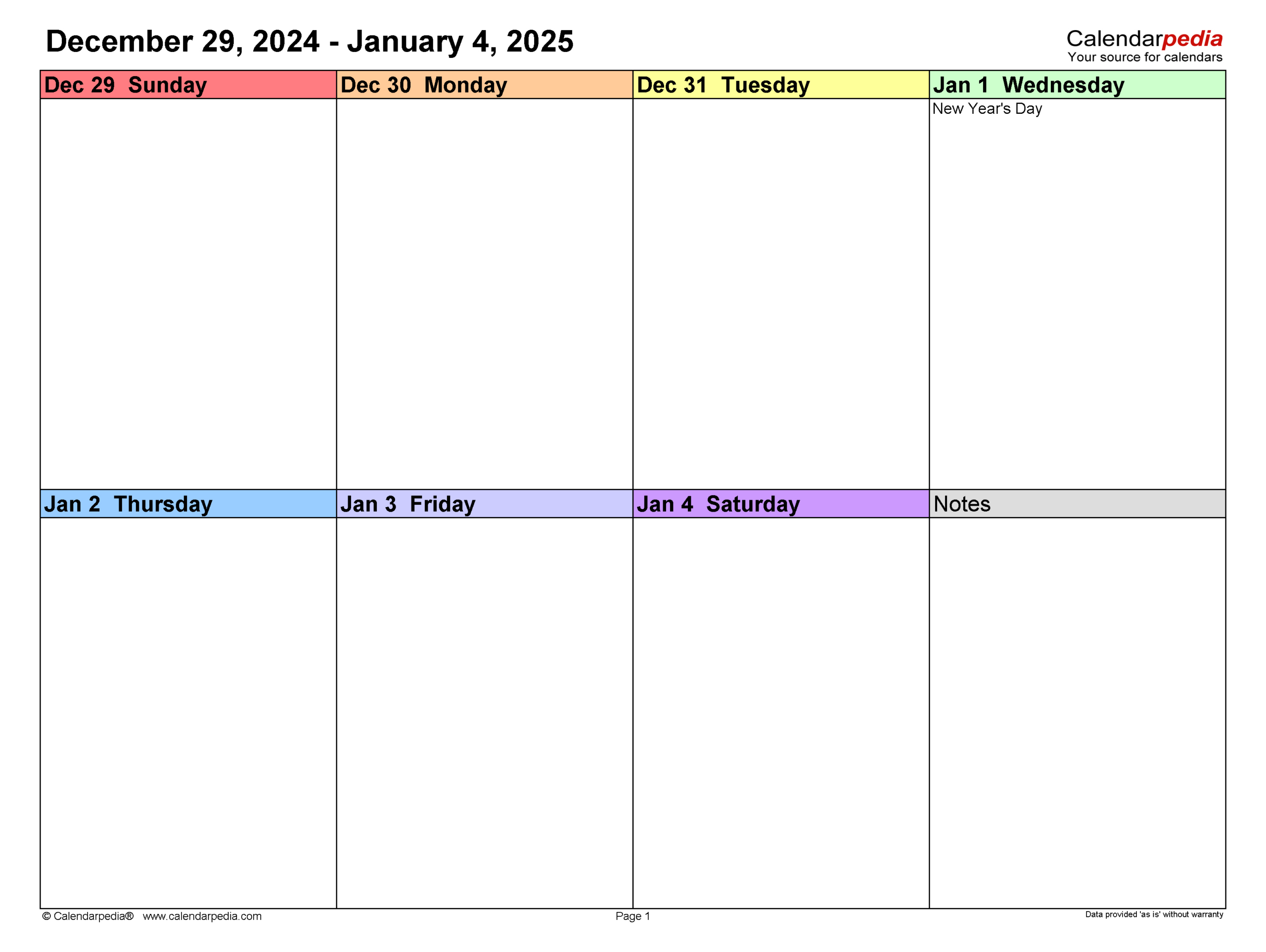 Weekly Calendars 2025 For Pdf - 12 Free Printable Templates in Printable Two Week Calendar 2025